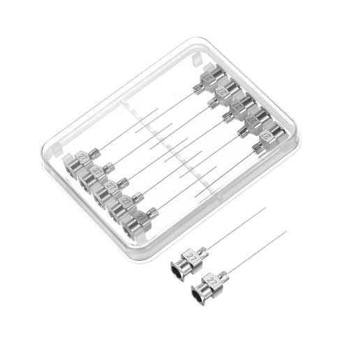 30pcs 27Gauge Stainless Steel Dispensing Needles, 1" All Metal Glue Needle Tube Blunt Tips Luer Lock for Thick Liquids, Ink, Glue, Lab Use...