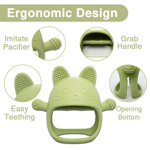 Baby Teething Toys, No Drop Teething Toys for Babies 0-6 Months, Baby Chew Toys for Teething Relief, Hand Teethers for Babies, Great Baby Shower G...