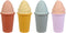 BLUE GINKGO Ice Cream Sand Toys - Silicone Beach Toy Ice Cream Set of 4 | Easy Clean, Travel-Friendly | Sand, Bath, Beach Toys for Toddlers and Ch...