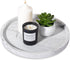 9" Round Bathroom Tray Decorative Vanity Tray Silicone Soap Holder Kitchen Countertop Organizer Coffee Table Decor for Candle, Perfume, Plant - Ma...