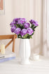 Luyue 10PCS Artificial Roses Flower with Stems Slik Fake Flowers Bouquet Realistic Long Stem Faux Rose for Valentines Day Wedding Home Decor...