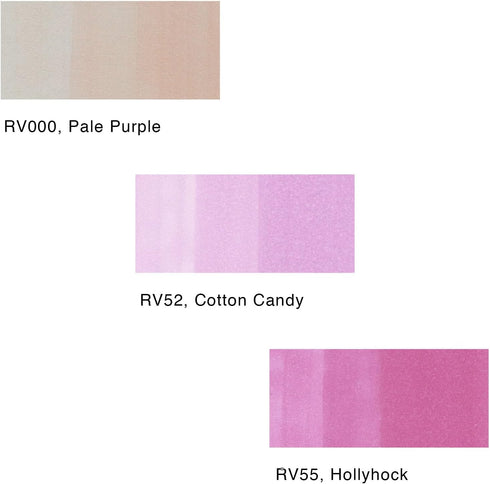 Copic Sketch, Alcohol-based Markers, 3pc Set, Color Fusion #2, Pink...