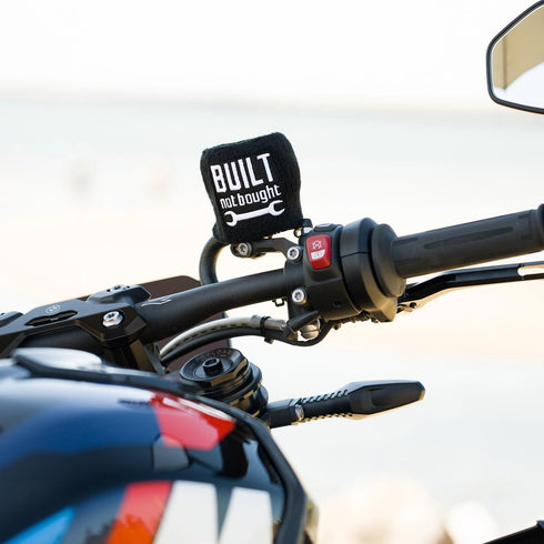Brake Fluid Reservoir Cover Sock for Motorcycles, Sporbikes and Gifts by Moto Loot (Built Not Bought)...