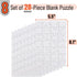 Mr. Pen- Blank Puzzle, 8 Pack, 28 Pieces/Pack, 5.5 x 8.1 Inches, White, Blank Puzzles to Draw on, White Puzzle, All White Puzzle, Blank Puzzle Pie...