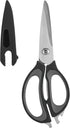Farberware 4-in-1 Kitchen Shears, 2-Piece, Black and Gray...