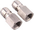 DERNORD Stainless Steel Female Quick Disconnect FPT 3/8" Homebrewing Connector Sanitary Fitting Pack of 2...