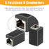 Uvital Phone Jack to Ethernet Adapter, RJ11 to RJ45 Adapter, RJ45 Female to RJ11 Male for Landline Telephone, with RJ45 to RJ11 Cable (RJ45 Couple...