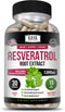 Kaya Naturals - Resveratrol Capsules - Anti Aging Supplement - Antioxidants with Brain Support - Maximum Benefits - 30 Veggies Capsules...