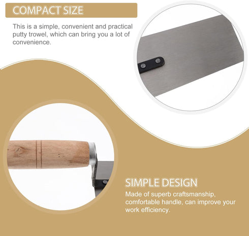 Yardwe Hand Tools 4pcs Concrete Trowel Finishing Trowel Putty Trowel Drywall Trowel Margin Trowel Paint Scraper Concrete Edger Construction Spatul...