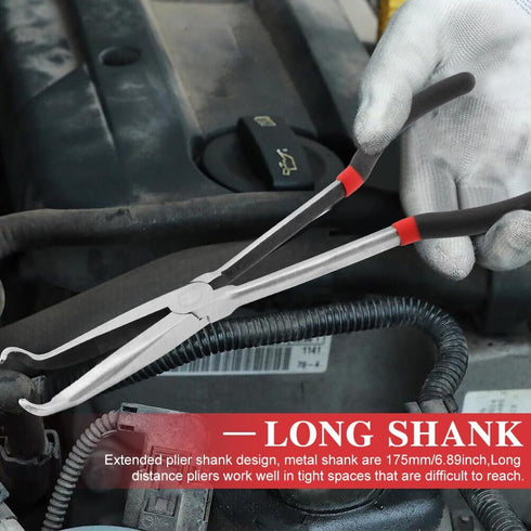 Electrical Disconnect Plier, Professional Automotive Electrical Disconnect Plier Hose Repair Tool Radiator Hose Clamp Long Spark Plug Removal Plie...