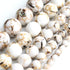 Yochus 6mm White Shell Turquoises Round Loose Beads Natural Stone Beads for Jewelry Making...