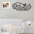 Family Metal Wall Decor Word Sign, Black Family Makes This House A Home Art Butterflies Love Heart Wall Hanging Sculpture, Iron Letters Quotes for...