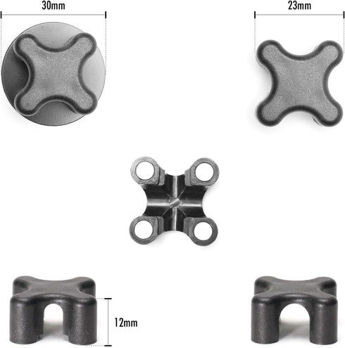 Magnetic Cable Holder Desktop Multipurpose Cord Keeper Cable Organizer Clip Cable Management for Home Office Supplies Wire Organizer (Black 10Pcs)...