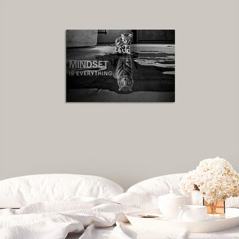 Inspirational Wall Art Cat Entrepreneurship Positive Canvas Poster Print Artwork Painting Picture Motivational Entrepreneur Art Quotes Office Wall...