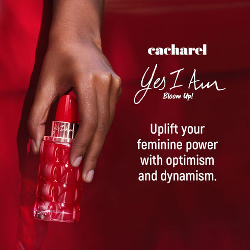 Cacharel Yes I am Bloom Up! Eau de Parfum Spray Perfume for Women, Fruity, Floral & Fresh Scent, Notes of Red Berries, Peonies & Sandalwood, Long-...