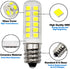 E12 LED Dryer Bulbs Fridge Water Dispenser Light 120V 10W 15W 20W Replacement, 2W C7 Daylight White 6000K for Small Appliance Parts, Salt Lamp, Ch...