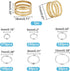 PandaHall Elite 1 Box Iron Split Rings Double Loop Jump Ring Diameter 4-10mm for Jewelry Making Silver...
