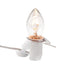 Single Light Replacement Clip in Lamp Cord for Christmas Village House includes Clear Light Bulb...