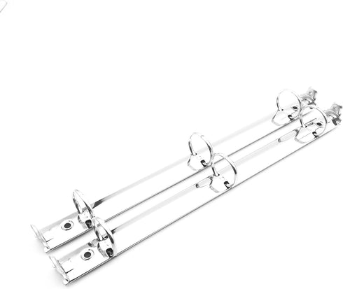 2Pcs Metal Standard Letter Size 3-Ring Binder Mechanism with booster ?3 O Rings,1 inch=25mm Capacity,20mm base width,Loose Leaf Binding Spines Com...
