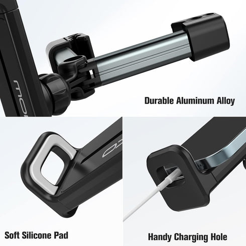 MoKo Tablet Headrest Holder,Adjustable Car Headrest Mount for Car BackSeat, Road Trip Essentials for 4"-12.9" Devices Fits with iPhone 15/Pro/Plus...