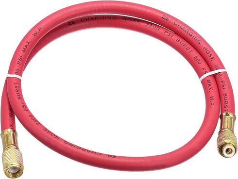 uxcell Refrigerant Charging Hose, 1/4 SAE Thread 2.95Ft Length 500PSI Tube HVAC Hoses, for Home Air Conditioner Refrigeration Maintenance, Red...