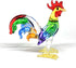 ZOOCRAFT Glass Rooster Chicken Figurine Miniature Country Kitchen Decor Hand Blown Art...