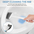 UBeesize Toilet Brush with Flexible Brush Head and Silicone Bristles, Quick Drying Holder Set for Bathroom, Compact Size, white. 15" X 4.5"...