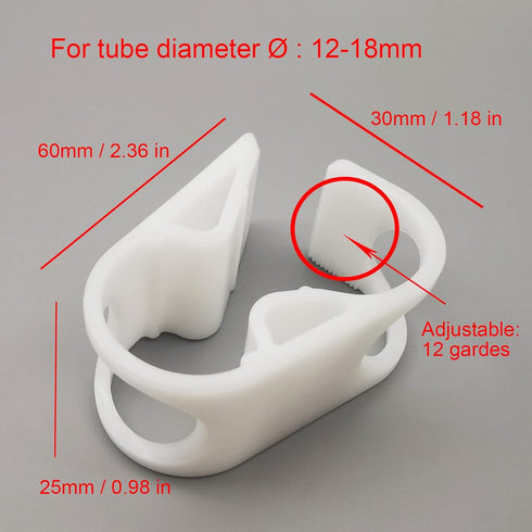 10PCS Large Plastic tubing Clamp for Hose Flow Control 12 Grades Adjustable Laboratory Tube Clip Industrial Hose Clamp Pinch...