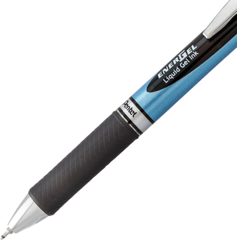 Pentel EnerGel RTX Retractable Premium Liquid Gel Pen, (0.7mm) Needle Tip, Ultra Smooth, Medium Line, Black Ink 10 Pack...