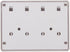 4 Port Keystone Jack Surface Mount Box, White, Surface Mount Box for Networking, Home Theatre, Security/Surveillance, Cablewholesale...