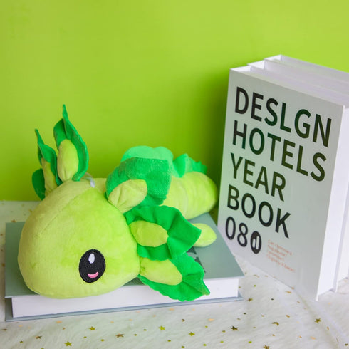 Axolotl Plush Toy,14" Axolotl Stuffed Animal,Salamander Axolotl Plush Doll Gifts for Boys Girls Birthday Christmas, New Year (Green)...