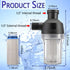 Spin Down Sediment Filter, Reusable Sediment Water Filter, with 250 Mesh Screen, Leak-Proof Gasket and wrench, For water heaters, washing machines...