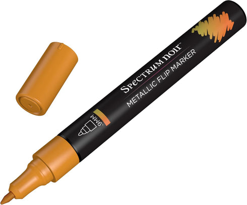 Spectrum Noir SN-MFLI-NWO6 Metallic Waterbased Flip Marker-Pack of 6-Natural World...