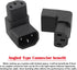 chenyang 2 Pack IEC 320 C14 to C13 Power 90 Degree Right Angled Extension Converter Connector Adapter...