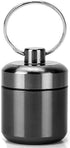 CHIVENIDO Pill Keychain Holder- Small Pill Box Waterproof Pill Fob Organizer Portable Pill Holder Keychain (Gray)...