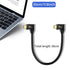 90 Degree USB 4.0 Cable Right Angled USB C to USB C Extension Cable 240W Fast Charging USB Type C Cable Supports Charging Data Audio Video for Lap...