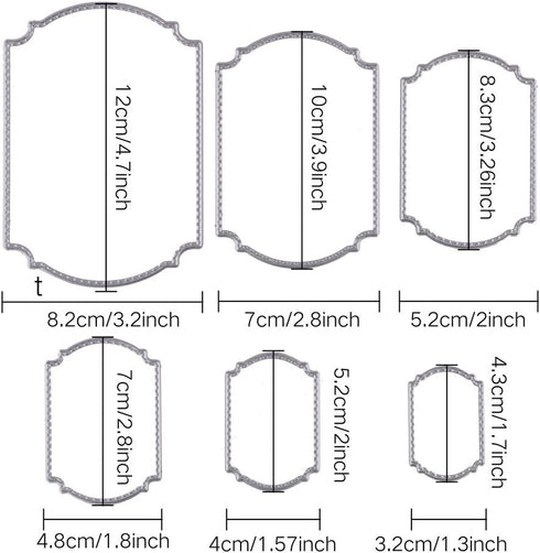 DECORA Metal Cutting Dies Stencil Album Paper Card Scrapbook Embossing DIY Craft Decoration...