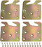 4 PCS Heavy Duty Wood Bed Rail Hook Plates for Headboard and Footboard, Bed Rail Fitting Bracket with Mounting Screws...