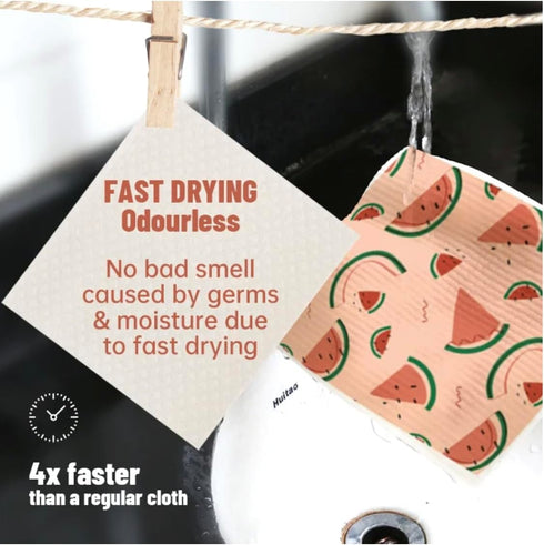 Generic New Eco Friendly Products Reusable Kitchen Cleaning Sponge Cloth Towels Swedish Dish Cloth Cellulose, 17.2 x 19.5 cm...