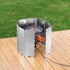 Folding Outdoor Stove Windscreen, 10 Plates Aluminum Camping Windshield, Portable Compact Windproof Cooker Wind Screen, Lightweight Burner Shield ...