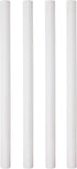 PME 12.5-Inch White Plastic Hollow Pillars, Pack of 4...