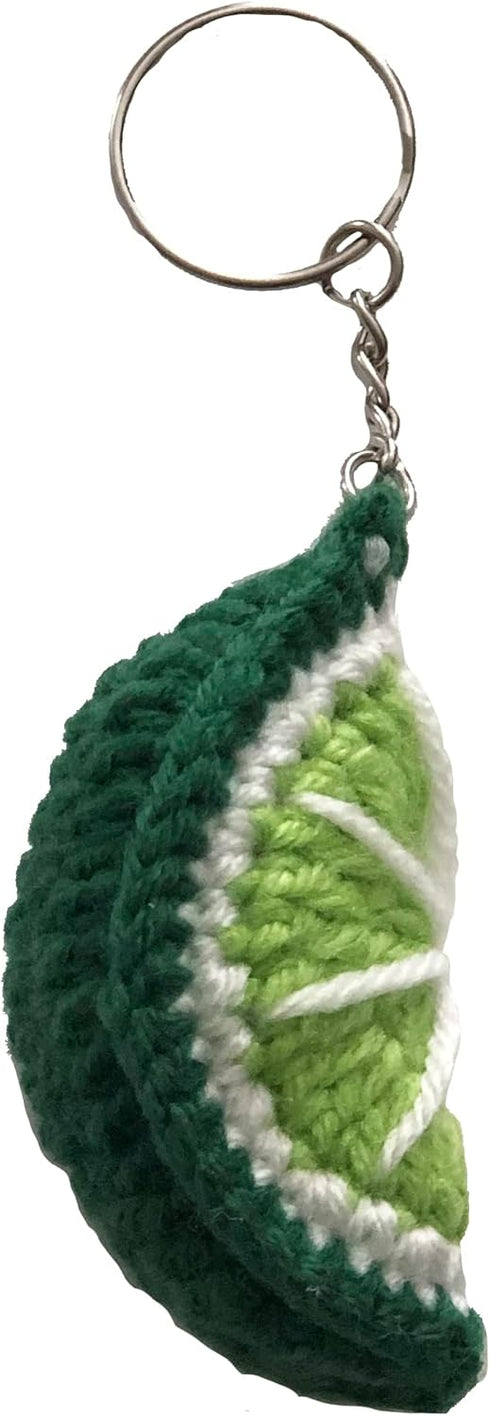 Crochet Plush Keychain - Strawberry, Cherry, Watermelon, Kiwi, Orange, Lime - Handmade Keychain Accessory Amigurumi...