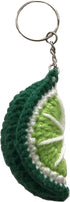 Crochet Plush Keychain - Strawberry, Cherry, Watermelon, Kiwi, Orange, Lime - Handmade Keychain Accessory Amigurumi...