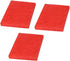 uxcell 3pcs Scouring Pad Non-Scratch Scouring Sponge Scrub Pads 6"x4" for Scouring Kitchen, Dishwashing, Red...
