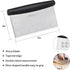 ALLTOP Bench Scraper & Chopper for Kitchen - Ideal Baking Essential Utensil,Stainless Steel Pastry/Dough/Food Cutter Tool for Cake Pizza Bread,Gri...