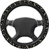 Swono Daisy Floral Car Steering Wheel Cover Cute Daisy Flower Pattern Safe Driving Anti-Slip Steering Wheel Covers Steering Wheel Protection No Sm...