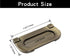 2 Pack Recessed Pull Ring Handles Bronze Hidden Recessed Type Drawer Mount Handle Deck Cabinet Flush Ring Sliding Door Pull Handle Recessed Furnit...