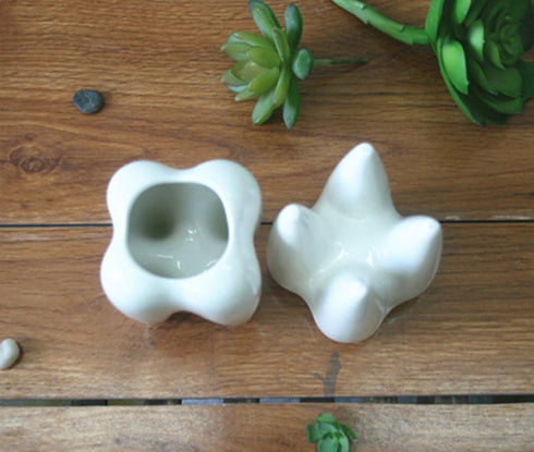 Ceramic Tooth Shaped Pen Pencil Toothbrush Holder Pot Succulent Plant Pot Home Office School Dentists Gift Ideal Gifts for Women, Mom or Birthdays...
