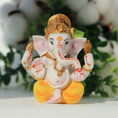 BangBangDa Indian Ganesh Idol Car Dashboard - Hindu Ganesha Statue Elephant God India Ganpati Lord Murti Mandir Diwali Gifts Yoga Zen Meditation R...