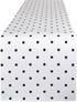 DII Polka Dot Kitchen Collection, Table Runner, 14x72, Black/White Reversible...